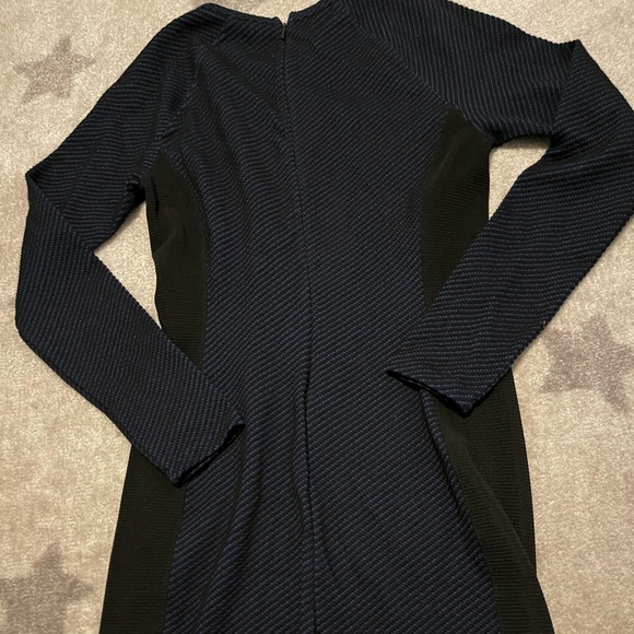 Armani Exchange black/blue bodycon dress - Picture 4 of 4
